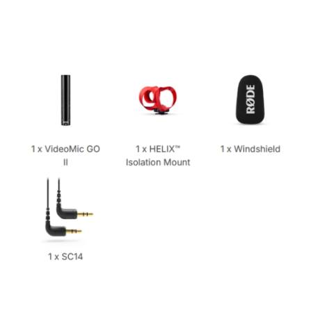RODE VideoMic GO II zawartość zestawu